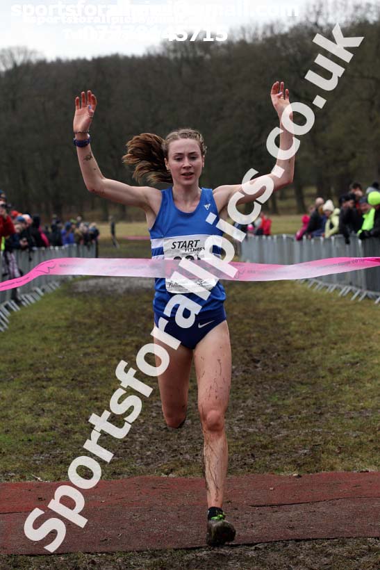 Senior women, 2018 Northern Cross Country Champs., Harewood House, Leeds. Photo: David T. Hewitson/Sports for All Pics